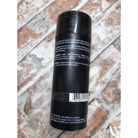 Toppik Hair Building Fibers 0.97 oz black 1.94 oz Full Hair Instantly Open Box - Picture 2 of 4